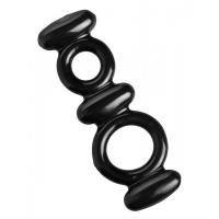    Dual Stretch To Fit Cock and Ball Ring