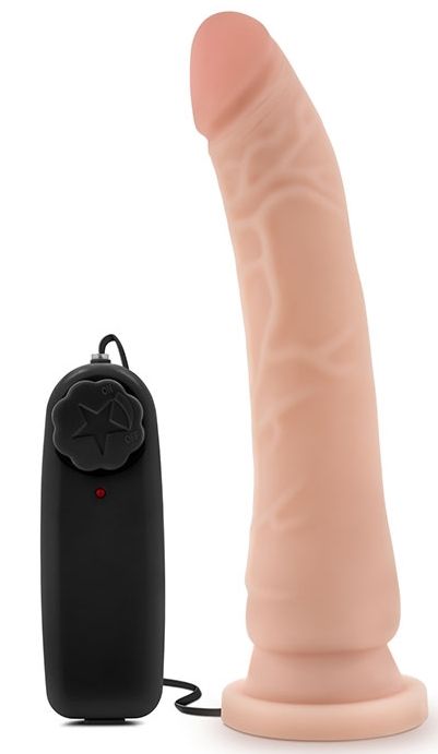   8.5 Inch Vibrating Realistic Cock With Suction Cup - 21,6 .