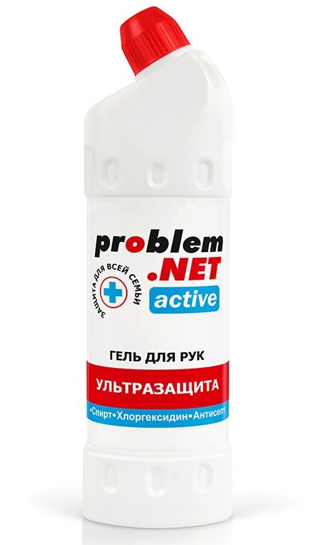 Обеззараживающий гель для рук Problem.net Active - 1000 мл.