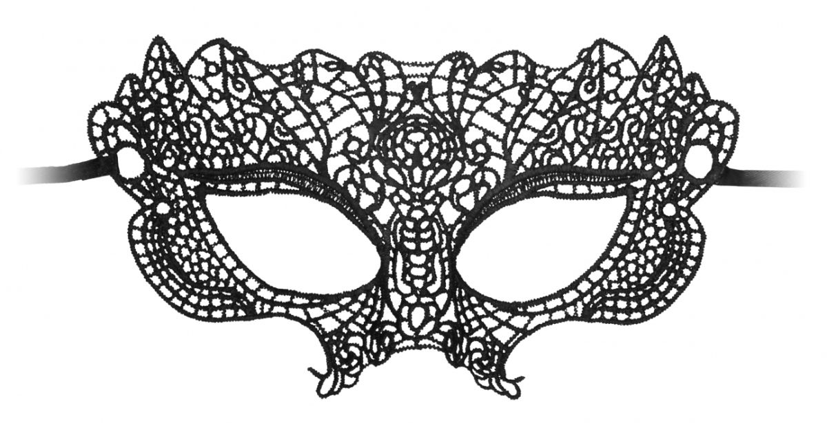    Princess Black Lace Mask