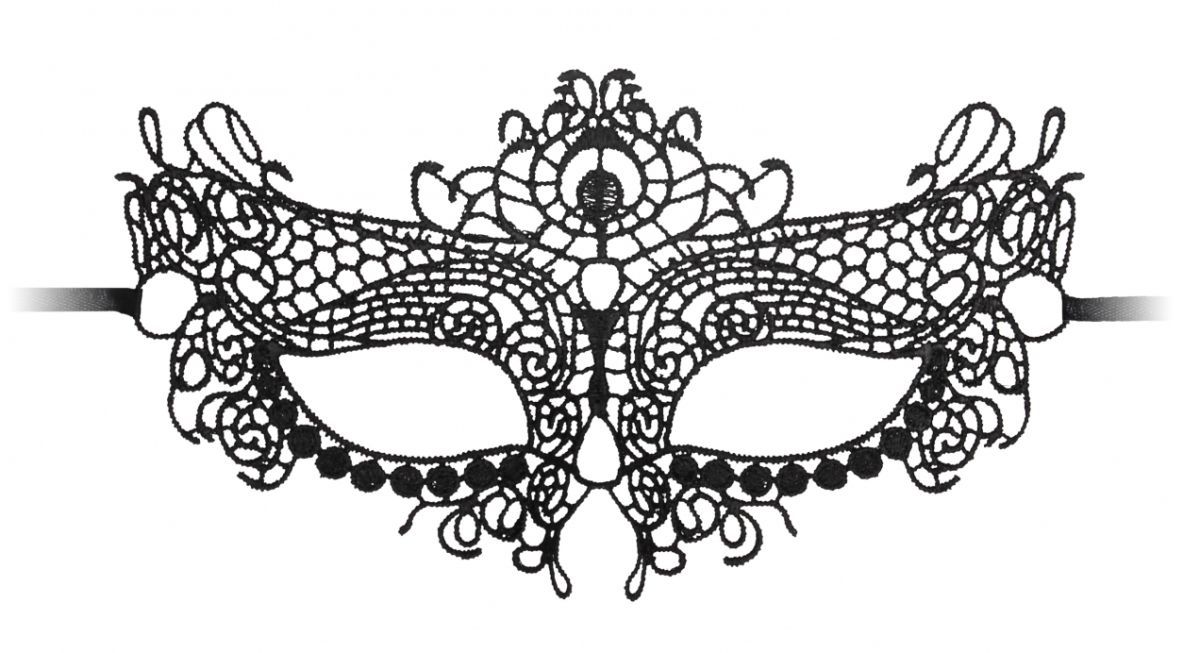      Queen Black Lace Mask