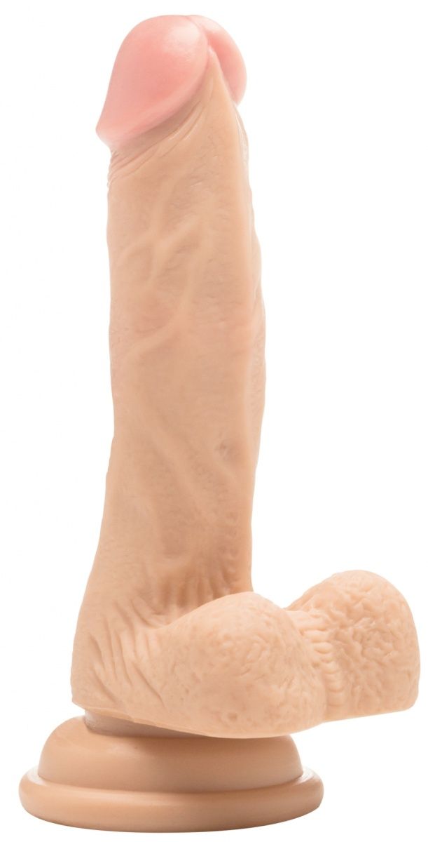   Realistic Cock With Scrotum 7 Inch - 18 .