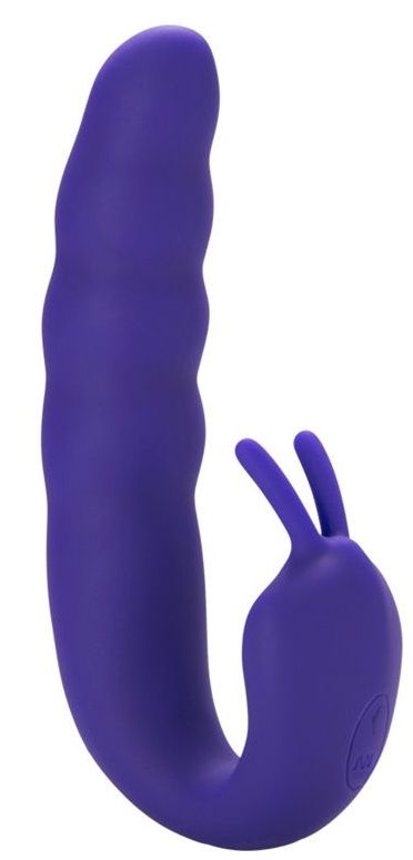  Ribbed Dual Stimulator with Rolling Ball - 17 .