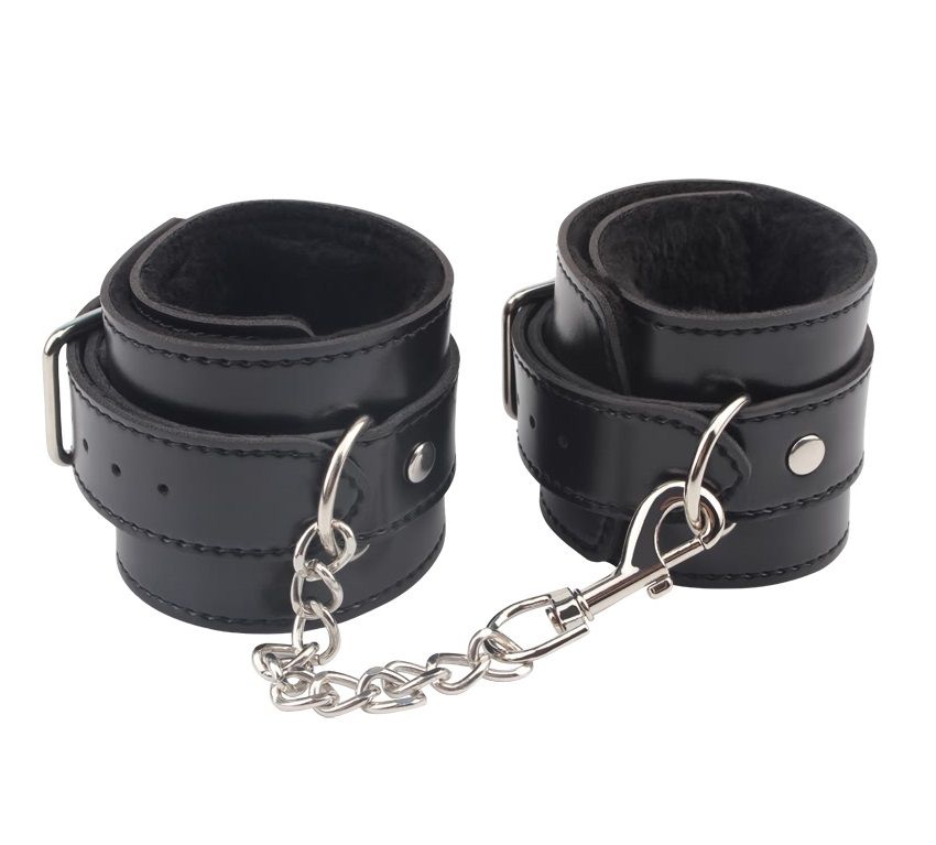     Obey Me Leather Ankle Cuffs