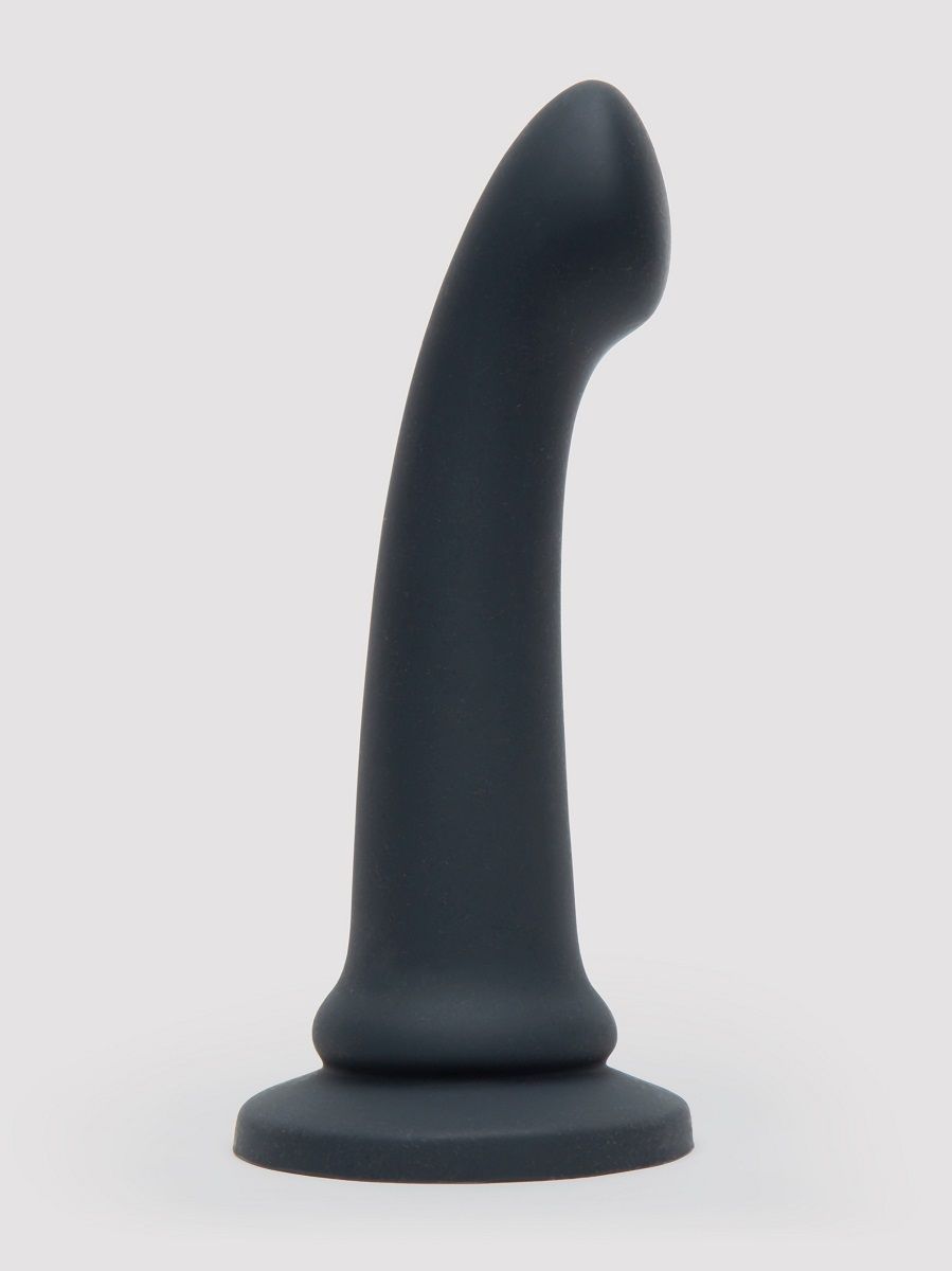 Черный фаллоимитатор Feel It Baby Silicone G-Spot Dildo - 17,8 см.