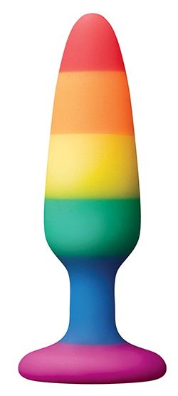    RAINBOW ANAL PLUG SMALL - 11 .