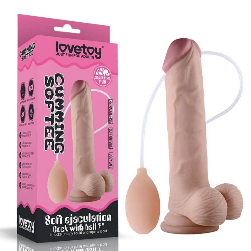      9  Soft Ejaculation Cock With Ball - 22,9 .