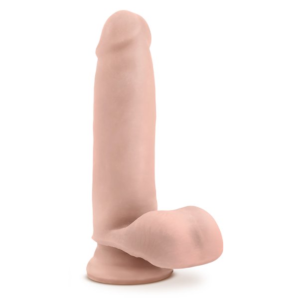   7 inch Self Lubricating Dildo with Balls - 17,8 .