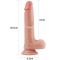   8 Dual-Layered Silicone Nature Cock - 20,5 .