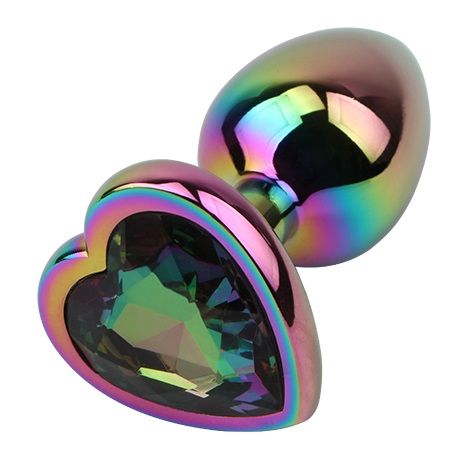    Rainbow Heart Butt Plug - 7,1 .