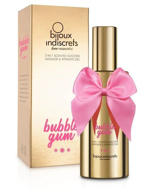     Bubblegum 2-in-1 Scented Silicone Massage And Intimate Gel - 100 .