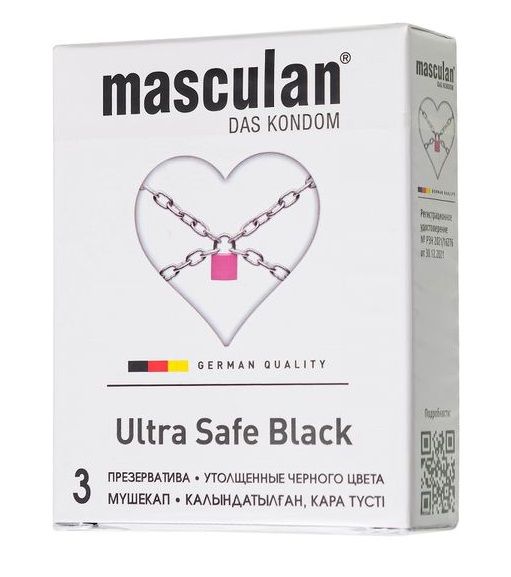   Masculan Ultra Safe Black - 3 .