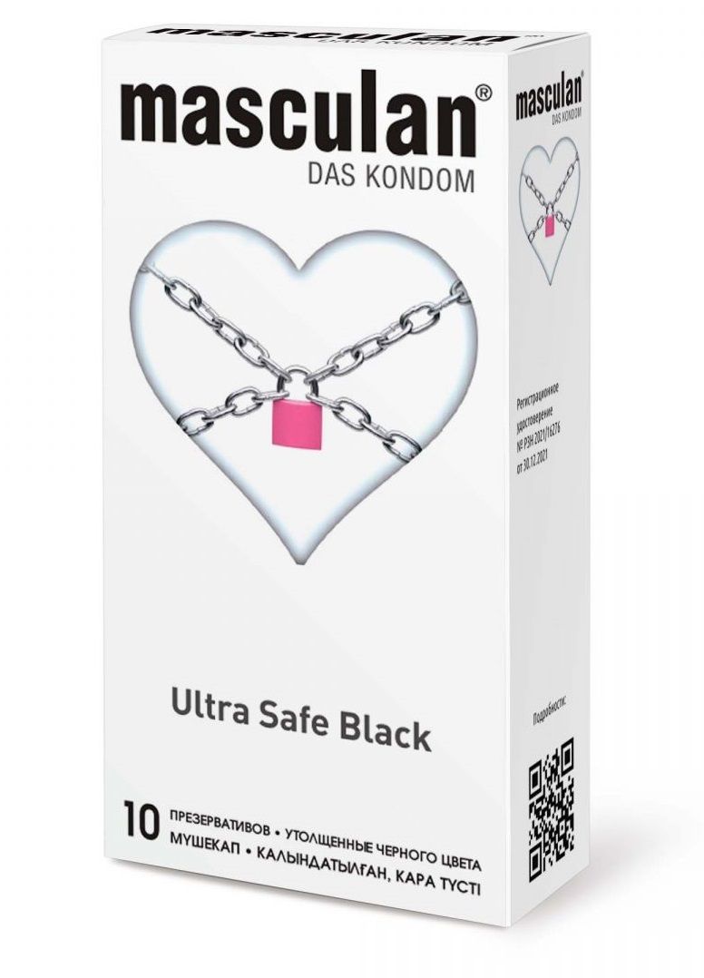   Masculan Ultra Safe Black - 10 .