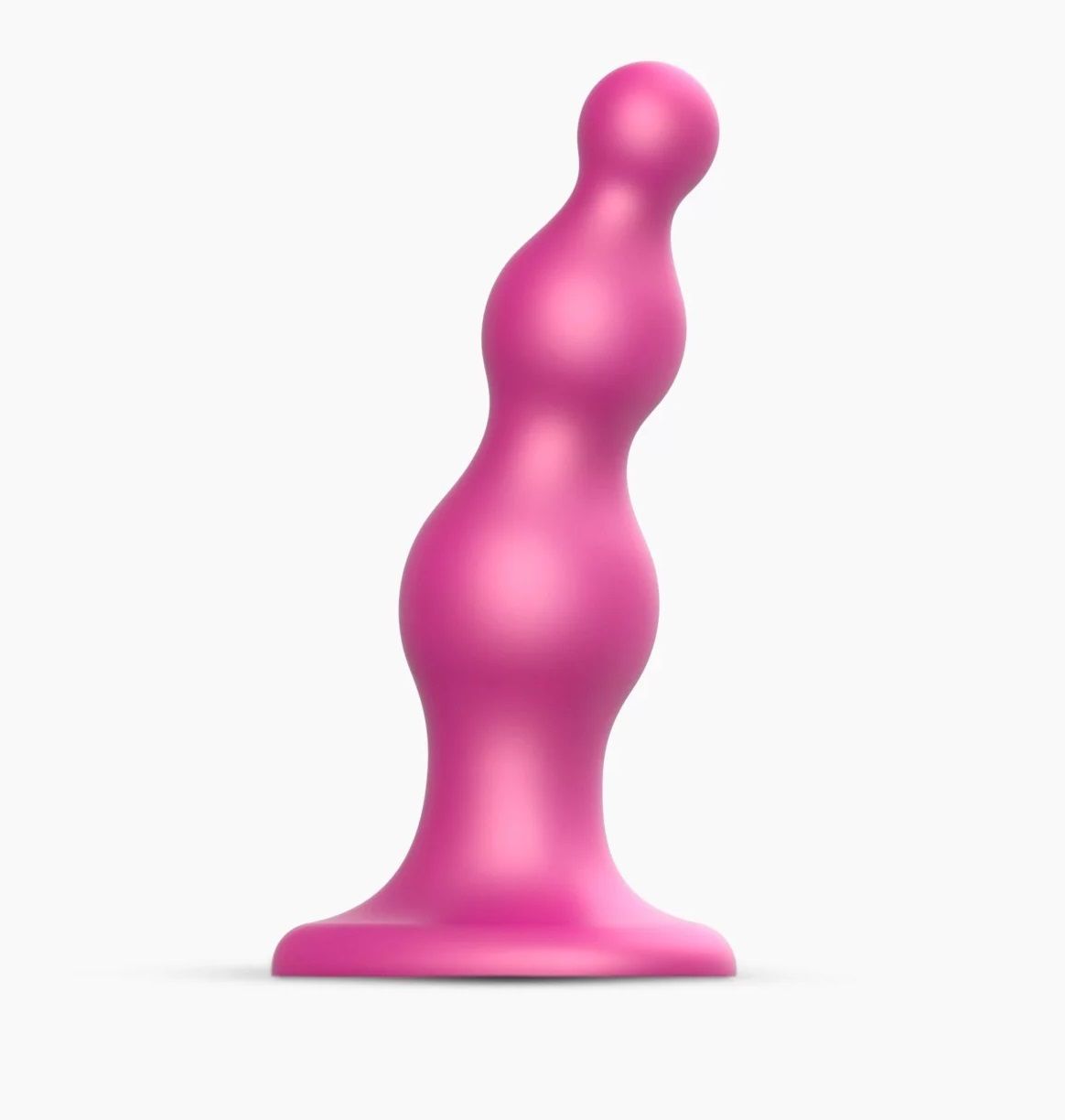  - Dildo Plug Beads Framboise Size M - 15 .