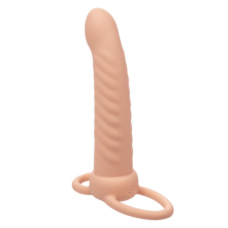      Rechargeable Ribbed Dual Penetrator  