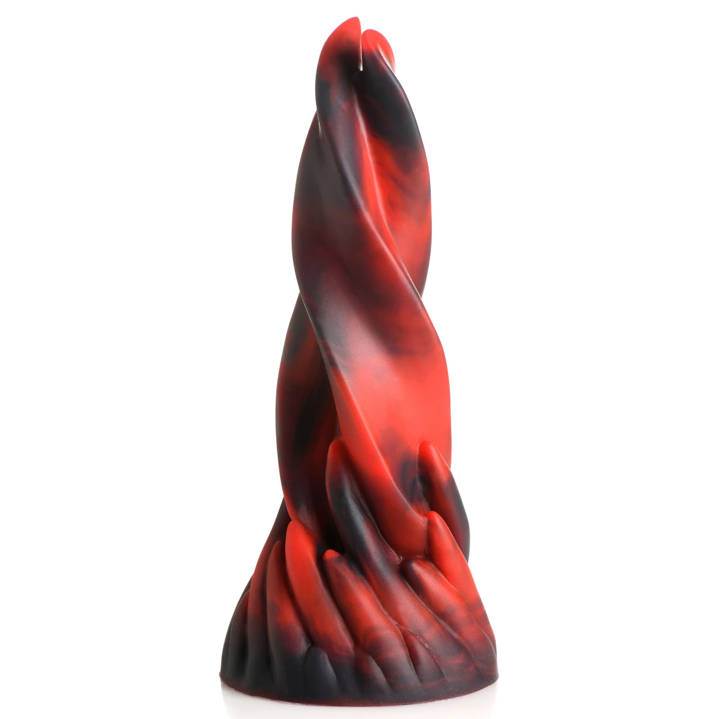 -   Hell Kiss Twisted Tongues Silicone Dildo - 18,8 .