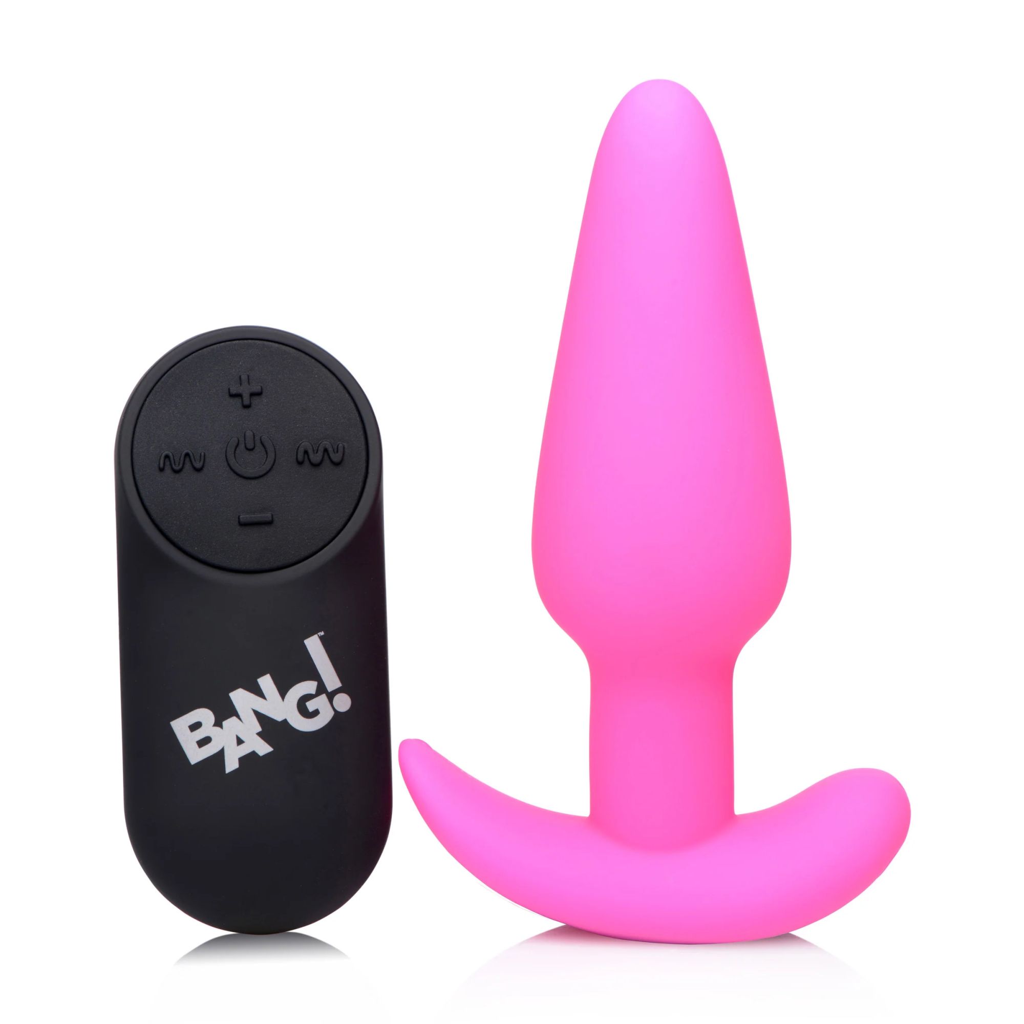       21X Remote Control Vibrating Silicone Butt Plug - 10,4 .