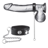      Snap Cock Ring With 12  Leash